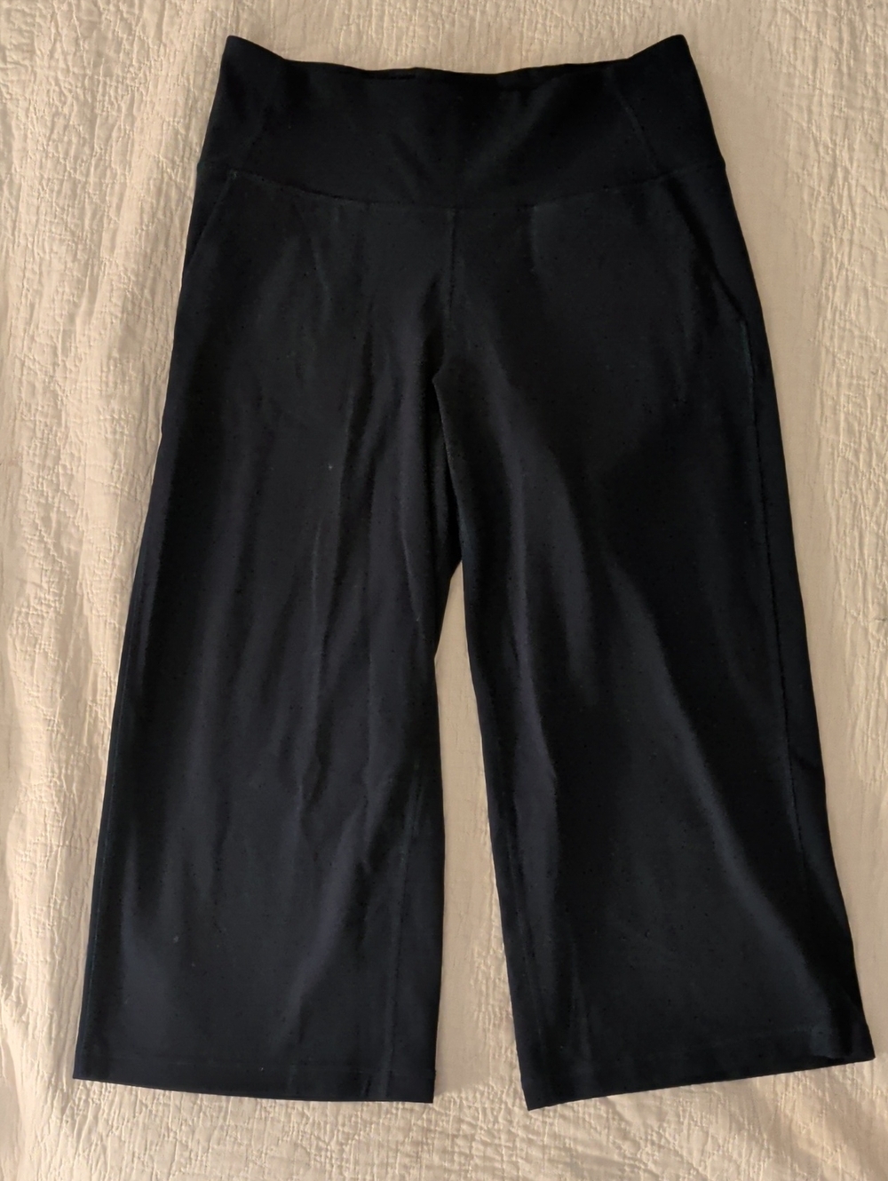 Lululemon Align High Rise Wide Leg Cropped 23" Size 12 True Navy